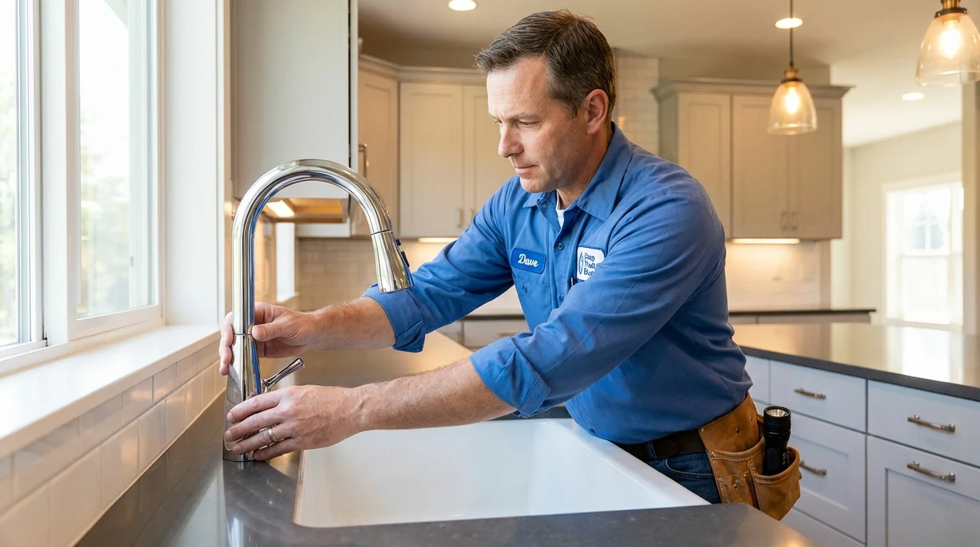 Kitchen faucet installation by Johns Plumbing LLC in Kempner