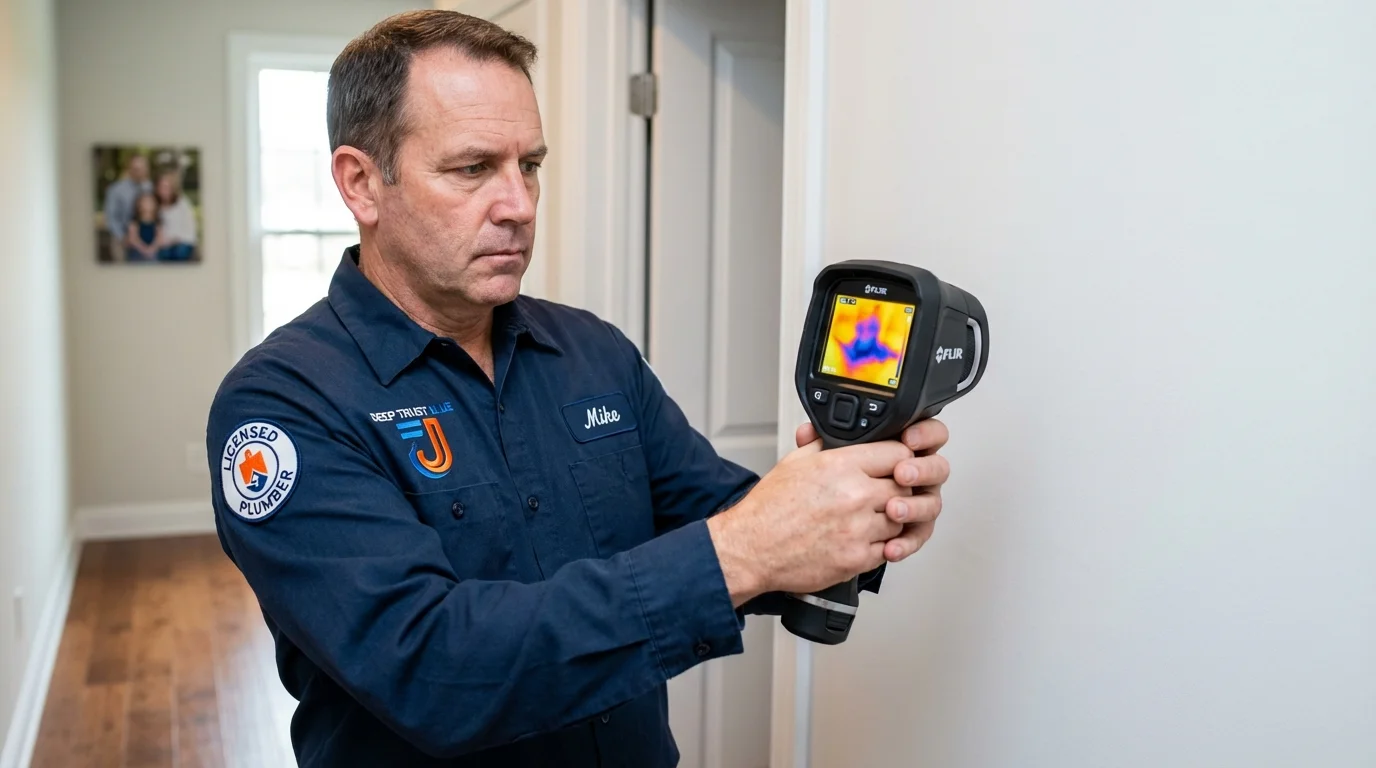 Thermal imaging leak detection by Johns Plumbing LLC in Kempner